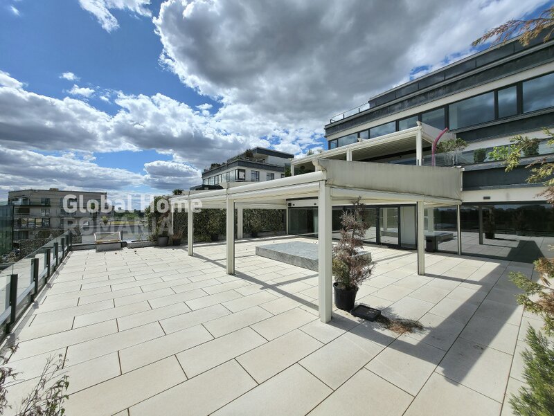 Lacul Tei, open view, penthouse 7 camere, terasa 165 mp, Laguna Residence