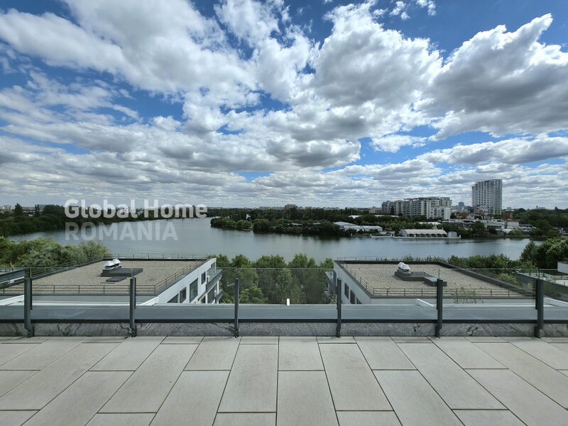 Lacul Tei, open view, penthouse 7 camere, terasa 165 mp, Laguna Residence