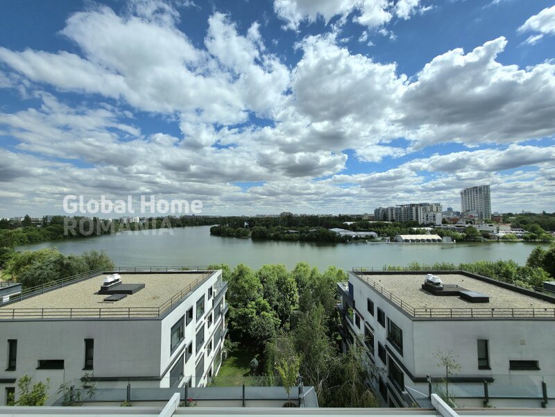 Lacul Tei, open view, penthouse 7 camere, terasa 165 mp, Laguna Residence